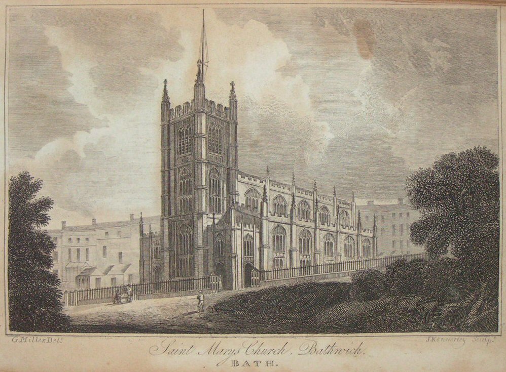 Print - St. Mary's Church Bathwick, Bath - Kennerley